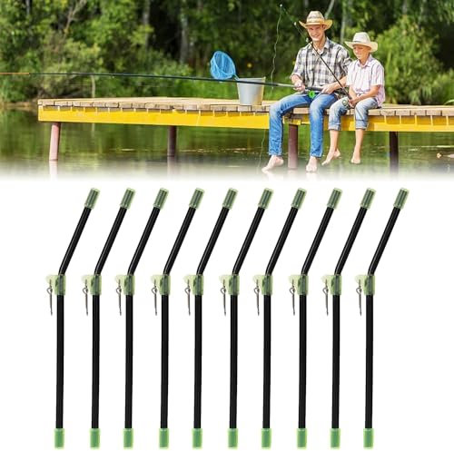 10 Stück Fishing Anti Tangle Boom Set, Anti Tangle Boom Mit Wirbel Gebogen, Anti Tangle Boom Feeder, Anti Tangle Angeln, Anti-Tangle Boom Sleeves Set, Angelzubehör, Wirbel Gebogen Zubehör