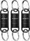 KeySmart MagConnect Pro Magnetic Key Holder for Purse, Key Chains for Car Keys - Detachable Key Ring Quick Release Keychain for Men - Mens Key Chain Rings Heavy Duty Key Ring - Black EDC (3-Pack)