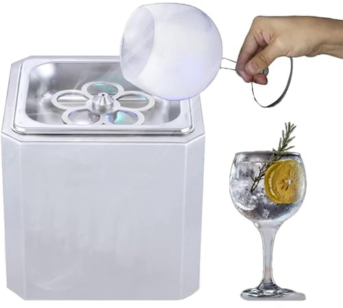 LBMED Enfriador Vidrio,Escarchador Vidrio Co2 con Luz LED,La Taza Se Puede Congelar Rápidamente a -45°C,Copa Vino Congelación Rápida 6S,No Afecta SaborOriginal,para Cócteles,Cerveza, Bebidas Mixtas