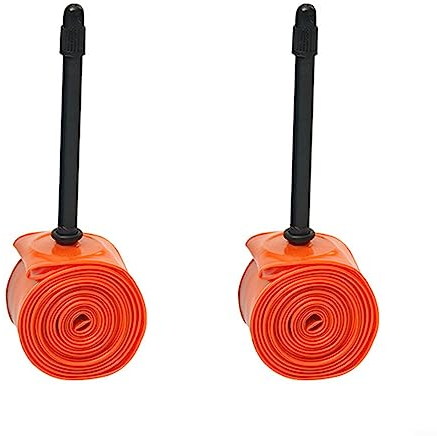 WHAPELQ 2X TPU Schlauch Rennrad FahrradschläUche Mit Ventil TPU Orange Schlauch Rennrad 700x18c 700x23c 700x25c 700x28c 700x30c 700x32c Rennrad Schlauch 18 622 23 25 28 30 32