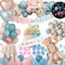 Gender Reveal Party Deko, Boy or Girl Ballon, Babyparty Deko Mädchen Oder Junge, Baby Shower Deko, Baby Party Dekoration, Baby Deko, Konfetti Rosa Blau Offenbaren für Geschlecht Verkünden