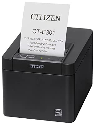 Citizen CT-E301 203 X 203 Dpi Cablato Termica Diretta Stampante Pos (cT-E301 Printer Lan/usb/ser - Black)