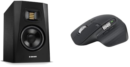 ADAM AUDIO T5V Studiomonitor für Aufnahmen & Logitech MX Master 3S – kabellose Performance-Maus mit ultraschnellem Scrollen