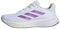 adidas Response Runner Shoes, Zapatillas para Correr Mujer, FTWR White/Purple Burst/Pulse Lime, 40 2/3 EU
