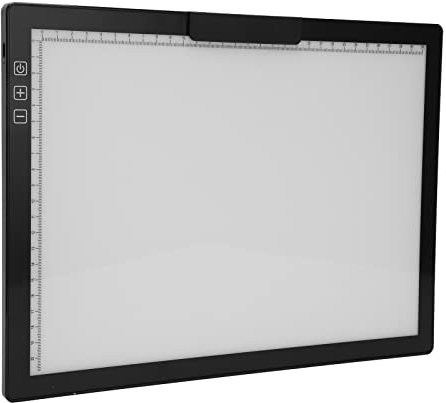 A4 Light Pad Tracing Light Board, 6500 K Stufenlos Dimmbares LED-Diamant-Malerei-Lichtpad, USB-betriebenes, Ultradünnes Art Tracing Pad Zur Ermüdungslinderung für
