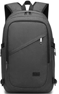 Kono Sac à Dos Ordinateur Portable 15.6 Pouces - Imperméable, Antivol, USB Charging Port - Pour Homme, Voyage, Collège, Loisir, Affaires