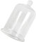 RORPOIR Couvre-Bougie en Forme De en Verre Design Unique en Forme De Cloche Coupe-Vent pour La Maison Les Mariages Les Banquets Les Occasions Spéciales