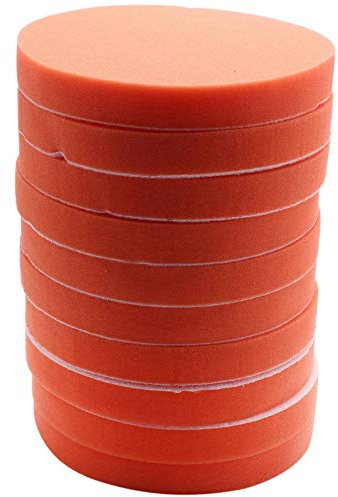 Grnlucja Polierschwamm, 180 mm, 10 Stück, 180 mm, 17,8 cm (7), grober Polierschwamm, flach, für Autopolitur, Clean Waxing Auto Paint Maintenance Care