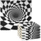 3D Vortex Illusion Abyss Paisley Mikrofaser Handtuch Geschirrtücher Küche Baumwolle Küchentuch saugfähige Handtücher Küche