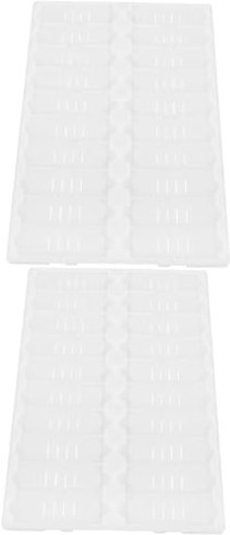 ULTECHNOVO 2pcs Slide Drying Plate Microscope Slides Staining Tray Microscope Slides Storage Holder for Experiment Laboratory Microscope Slides Tray Microscope Slides Rack White Plastic