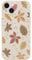 Wihytec Fall Autumn Vibes Flowers&Leaves Phone Case for iPhone 13 Vintage Flower leaf Case Cover Liquid Silicone Soft Gel Rubber Matt Phone Cover with Microfiber Lining