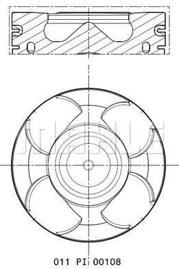 MAHLE Piston Compatible with Fiat Bravo II Doblo Cargo Estate Platform Ducato Freemont Opel Astra J Cascada Cabrio Insignia A Saloon 2008 -> from Autoteile Gocht