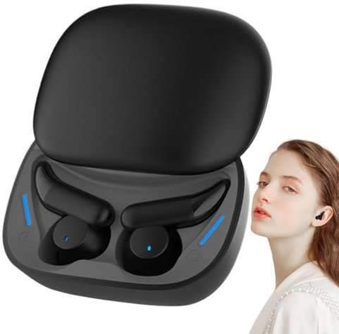 Genérico Auriculares con Cancelación De Ruido para Dormir - Audífonos Inalámbricos Intrauditivos con Estuche De Carga | Auriculares Ligeros Y Silenciosos para Música, Dormir Y Deporte