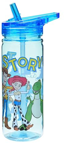 Disney Toy Story 580ml Kids Water Bottle with Flip Lid – Leakproof, BPA-Free, Licensed Design, Durable Reusable Drinking Bottle for School & Travel (Toy Story)