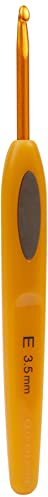 Clover Häkelnadel, Plastic, Gold, 3,5 mm Größe, 3