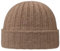Stetson Surth Kaschmir Wintermütze - hochwertige Wollmütze Damen/Herren - Strickmütze aus 100% Kaschmirwolle - Einheitsgröße 55-60 cm - unifarbene Umschlagmütze Herbst/Winter Hellbraun One Size