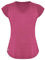 GO HEAVY Damen Fitness Funktions Sport T-Shirt Laufshirt Kurzarm Schnelltrocknend Yoga Sportoberteil | Rosa L
