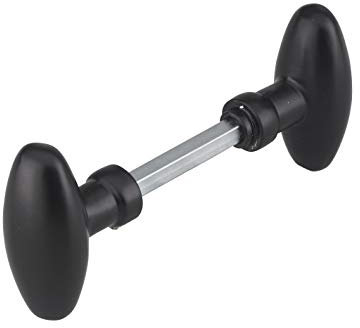 THIRARD - Bouton double ovoide carré 7x90mm 1 portée noir
