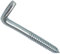 AERZETIX - Juego de 10 - Tornillo roscado para madera - Gancho en forma de L - Escarpia para atornillar - Ø10x97mm - Acero galvanizado - Metal - Bricolaje - Renovación - C44754