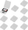 Speicherkartenhüllen Aufbewahrungsbox,Transparent SD Karten Etui,SD Speicherkarten Hülle,SD Karten Case,SD Card Holder Memory Card Case,10PCS SD Karten Hülle Speicherkarten Schutzbox Kiuiom