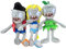 Dyharnsty 3Pcs Plants vs Zombies Plush Toys Zombie Sets,PVZ Stuffed Figure Doll for Children, Great Gifts for Kids and Fans