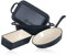 Mahlzeit Juego de Utensilios de Cocina de Hierro Fundido Esmaltado Blue Berry | 3 Piezas | Ø 24 cm, 1,6 Litros, 4,8 Litros | Cazuela, Sartén y Asador con Tapa | Ollas de Cocina Esmaltadas