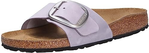 Birkenstock Madrid Big Buckle Purple Fog, Nubuck Leather (numeric_38)