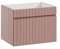 Mueble de Lavabo 60 cm Iconic Rose, Mueble de Lavabo Colgante, encimera o Lavabo Incluido, Color Rosa Mate (Solo Mueble)