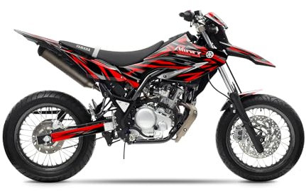 Arider Dekor (Aufkleber) für Yamaha WR 125 X (2008-2016) | Spark Edition (Rot)