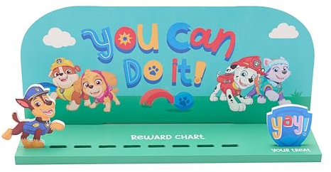 Widdop Paw Patrol Chase Wooden Reward Chart Children Training Behaviour Incentive Gift