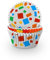 Anniversary House Cupcake-Förmchen – 60 Baustein-Cupcake-Förmchen zum Backen – Kinder-Backförmchen aus strapazierfähigem, fettdichtem Papier für Geburtstag und mehr J219