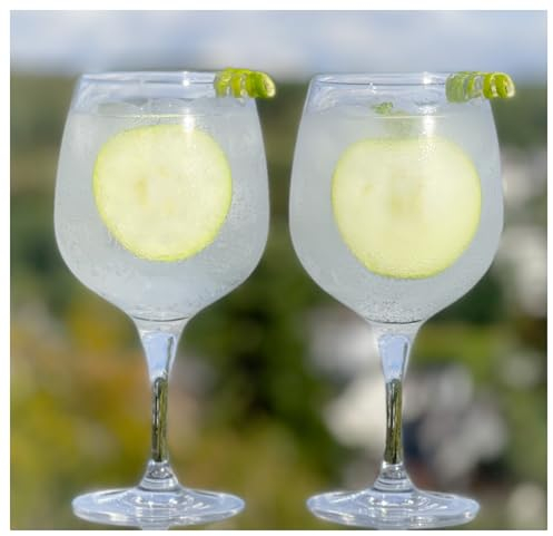 Topkapi Gin Tonic Gläser San Franziska I 2 Stück XXL Größe I Spülmaschinenfest I Bleifreies Kristallglas I Bruchresistent I Made in Germany I ~780 ml I Gin Tonic, Aperol Spritz