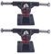 yanwuwa 1 Paar Skateboard-Radhalterungen, Ersatzteil, Aluminium-Skateboards, LKW, Widerstands-Basisteil, einfach zu bedienen, Aluminiumlegierung, Longboards, Skateboards, LKW