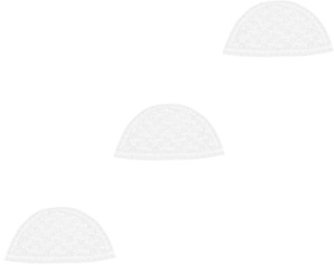 SAFIGLE 3 Stück Spitzen Kopftuch Weißer Hijab Braut Hochzeitskleid Weißes Spitzenband Vintage Brautkleider Für Die Braut Braut Haar Accessoires Schleier Für Die Braut