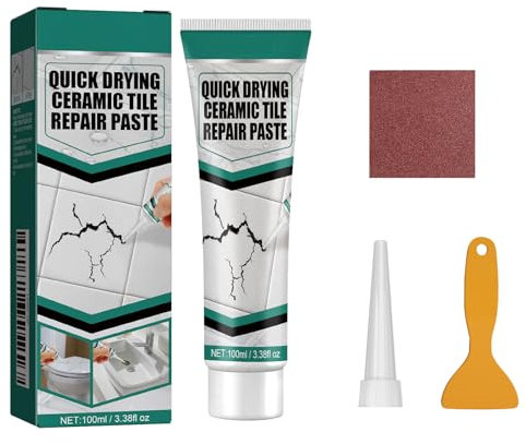 Bettinay Tile Grout Repair Kit, Fast Drying White Grout Reviver for Bathroom And Kitchen Floor Tile