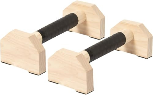 Liegestützgriffe aus Holz, Handstand Stütze, Holz-Parallettes, gelenkschonende Liegestützgriffe, rutschfeste Handstand-Barren, Calisthenics & Yoga