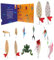 ISOYTERO Fischerei Adventskalender 2023, 12 Tage Fischerei Köder Weihnachtsfest -Countdown -Kit für Bass, Forelle, Lachs Männer, Liebhaber Stil 2 Adventskalender 2023
