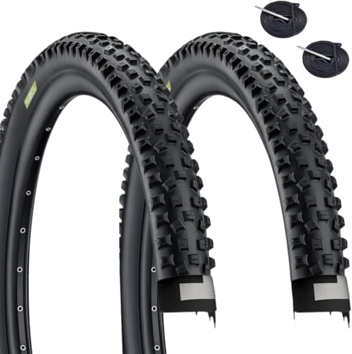 2 Reifen 29 x 2,25 (57-622) + Schläuche MTB Reifen 29 Zoll für Mountainbike mit Pannenschutz – ideal für Offroad-Strecken
