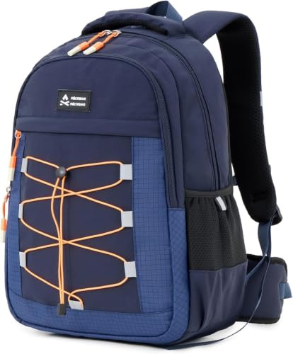 Amythe Outdoor Schulrucksack Jungen Mädchen fur Outdoor Wandern Rucksack | Wanderrucksack Teenager 21L, Leicht Wasserdicht Tagesrucksack mit Abnehmbarer Bund, Reflektor fur Camping