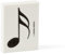 Semi-Quaver Musiknoten-Radiergummi, Schwarz und Weiß