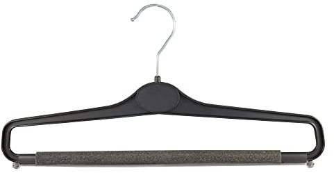 Hosenbügel mit Schaumstoff, Kleiderbügel für Hosen, 40 cm, schwarz, WS23SCHb, NEU, 20 Stück