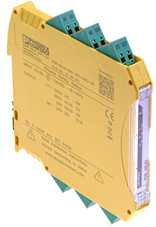PHOENIX CONTACT PSR-MC40-3NO-1DO-24DC-SP Sicherheitsrelais für Not-Halt, Schutztüren und Lichtgitter, 3 Freigabestrompfade, 24 V DC, Steckbare Push-in-Klemme, 12.5mm Länge, 116.6mm Breite