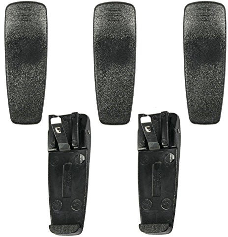 GoodQbuy Belt Clip is Compatible with Motorola Radio: A8 BPR40 Bearcom BC130 AP50 AP73 CP10 CP040 CP140 CP150 CP160 CP180 CP200 EP450 GP1200 GP300 GP350 GP63 GP68 GTX LTR LTS2000 P110 P1225 (5 PCS)