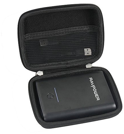 Adada Hard EVA Case for Power Bank RAVPower 10000mAh Battery Pack USB External Portable Charger Ultra-Compact 10000 Battery Power Pack