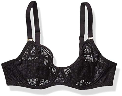 Freya Women's Starlight Underwire Side Support Bra Demi, Opaque, Black, 36G