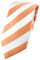 TigerTie Designer Krawatte in apricot weiss gestreift