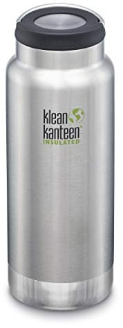 Klean Kanteen Unisex – Erwachsene TKWide VI Trinkflasche, Brushed Stainless, 946ml