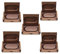 Anloter Holz-Flash-Laufwerke, 5 Stück, 4 GB, USB 2.0, USB-Stick, Holz-Memorystick, Jump Drive für Backup Bilder/Videos (4 GB, Walnuss)