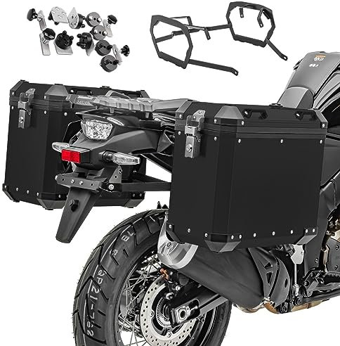 Alu-Koffer + Kofferträger für KTM 390 Adventure 20-23 GX38-45 schwarz