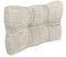POKAR Palettenkissen Palletenauflagen Palettenpolster Palettensofa Palettenmöbel Schaumflocken Kissen für Europaletten Sitzkissen 60x40, Beige